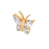 Accesorios para Joyería Mariposa Labio Uña Pendientes Clavos para Hélice Auricular Accesorios de Aleación de Cobre Joyería para Piercings Corporales Clara y Dulce