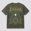 Novedad de Verano: Camiseta Vintage Desgastada con Rasgaduras, Color Lavado, Mangas Cortas Bordadas, Algodón Puro de Alta Gama Personalizada para Hombre