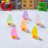 Paisaje en Miniatura Navideño Transfronterizo para Decoración de Árboles, Accesorios de Escena de Nieve, Manualidades de Resina, Adornos Pequeños Luminosos