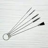 Escova para máquina de costura de aço inoxidável 304 escova de lã de nylon para pistola de pulverização 5 peças escova para equipamento médico bico de confeitar para bolo