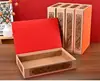 Caja de Té de Color Liso al por Mayor con Tres Compartimentos y Cinco Compartimentos para Da Hong Pao Té de Roca y Canela, Lata de Té Universal con Tapa abatible para Seis Bolsitas, Personalizable