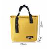 Bolsa de Almuerzo de Gran Capacidad de Peva para Trabajador de Oficina Bolsa de Lonchera Térmica Bolsa de Picnic Bolsa de Hielo Bolsa de Almuerzo Impermeable Bolso de Hombro Bolsa de Lonchera