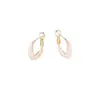 Pendientes de Esmalte Retorcidos de Pequeña Fragancia Estilo Francés para Mujer, Pendientes de Botón de Lujo Ligero Nicho de Gama Alta, Pendientes Nuevos de Moda con Temperamento Exquisito
