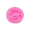 Simulação flor de pêssego molde de silicone ferramenta feita à mão epóxi argila molde de gesso ar condicionado saída clipe decoração bolo molde
