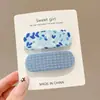 Pinza de Pelo de Lana con Flor Estilo Coreano para Mujer Pinza Lateral para Flequillo Adorno para el Cabello Otoño/Invierno Pinza de Alta Gama Pinza BB para Pelos Sueltos