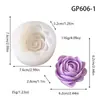 Molde de silicona de rosa tridimensional 3D, molde para pastel de mousse y pudín de grado alimenticio, vela de aromaterapia de pastel de luna de mediados de otoño