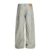 Z031 Retro Americano Masculino e Feminino Street High-End Artesanal Design de Tinta High Street Masculino Solto Casual Calças Cargo