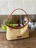 Bolso Tejido Novedad Nicho Transfronterizo 2025 Bolso de Playa de Verano Versátil Bolso Bandolera de Hombro Único Bolso Dumpling