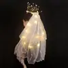 Diadema Brillante de Lazo de Celebridad de Internet con Luces para Conciertos, Sesiones de Fotos Infantiles, Actuaciones en Escenario y Puestos Callejeros