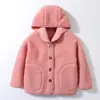 Casaco infantil de lã de cordeiro pai-filho adulto usável crianças médias e grandes outono e inverno com forro de fleece espessado novidade pode ser enviado em nome