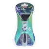 Navaja Manual para Hombre Hoja de Acero Inoxidable de 6 Capas Navaja Navaja Navaja Cabezal Reemplazable