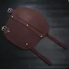 Pulseira Punk nova pulseira de couro sintético masculina pulso simples pulseira de couro larga personalizada pulso de equitação atacado