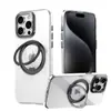 Adequado para Capa de Celular Apple 18Pro, Suporte Magnético Giratório, Suporte Metálico Dobrável 17Air, Capa Protetora Transparente