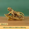Adornos de tigre de latón para mueble de vino, accesorios para el hogar, tigre del zodíaco chino, decoración para oficina y sala de estar, regalo de inauguración de la casa.