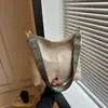 Bolso Cubo Grande de Moda Europea y Americana, Bolso de Hombro de PU de Color Sólido para Mujer, En Stock