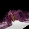 Tela de malla de hilo de niebla de hadas ins, suave, hecha a mano, bricolaje, color sólido, velo de encaje, tela de tul transparente para ropa