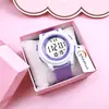 Reloj Electrónico Redondo de Color Macarrón Más Vendido Transfronterizo, Estilo Juvenil Resistente al Agua Luminoso Multifuncional para Estudiantes