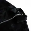 Ropa Vintage 25 Invierno Nuevo Estilo Imitación Zoumou Textura de Pelo de Caballo Diseño de Nicho Patchwork Estructurado Cuello Solapa Chaqueta de Algodón Águila de Montaña
