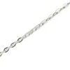 Corrente Semi-Acabada em Prata de Lei S925, Corrente Polida, Corrente Solta, Corrente de Elo O, Colar, Corrente Cruzada, Corrente Lisa, Corrente de Prata, Corrente para Acessório, Corrente Fina
