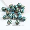 Retro pequeña sandía cerámica cuentas sueltas diy bisutería pequeña flor esmalte calabaza cuentas accesorios cuentas de cerámica material para pulsera