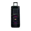 Venta Caliente Transfronteriza Altavoz de 10 pulgadas 60W Conexión Inalámbrica Canto de Karaoke con Micrófono Inalámbrico Único Luces LED de Colores RTS