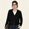 Nueva chaqueta corta de otoño para mujer, cárdigan casual versátil con capucha para figuras petite, sudadera adelgazante y versátil