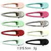 Lindos Pasadores Metálicos de Aleación Color Crema con Forma de Gota de Agua, Pinzas Dulces para Flecos Laterales de Niña, Pinzas de Pato, Accesorios para el Cabello