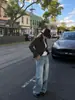 Jeans Degradados Resistentes Shijian con Efecto Desgastado Otoño 2026 Nuevos Pantalones Rectos Anchos Holgados para Mujer Tendencia 91858