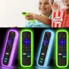 Para TCL Roku280 versão em inglês do controle remoto com corda versão universal capa protetora de silicone antiderrapante antiderrapante e espessa