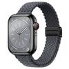 Correa de Reloj Magnética Trenzada de Doble Bucle para Cintura Delgada Adecuada para Apple 9 10 iWatch S11 Pulsera Magnética de Nylon