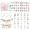 Amazon Mais Vendido Conjunto de Pulseiras DIY Infantil Feito à Mão DIY Contas Exquisito Criativo Conjunto de Pulseiras de Joias Caixa de Presente