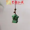 Pulsera Artesanal de Madera con Semillas de Cascabel, Cascabel de Agitar a Mano, Carrillón de Viento de Cáscara de Fruta de los Deseos, Colgante para Bolso, Llavero para Teléfono