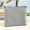 Bolso con Cremallera de Cuero Bolso para Documentos Bolso Portátil Carpeta de Negocios Bolsa de Almacenamiento de Información Bolsa para Contratos Bolso de Mano Anti-Cuadrado