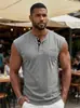 2026 Europeu e Americano transfronteiriço comércio exterior verão masculino novo casual com botões bolso manga curta sem mangas gola redonda colete