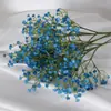 Ramo de flores artificiales de Gypsophila para boda, de goma suave, con tres puntas, de plástico, venta al por mayor