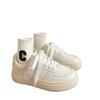 Zapatos Planos Blancos Versátiles Originales para Mujer de la Nueva Colección Primavera y Otoño 2026, Zapatos Chic de Nicho, Tendencia Retro de Tenis Estilo Hong Kong