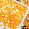 Lantejoulas Coloridas de Floco de Neve 5mm DIY Slime Lama de Cristal Preenchido Manicure Decoração de Natal Contas Acessórios de Joias