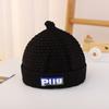 Chapéu de Lã Tricotado Quente de Inverno Unisex Baoqiu Etiqueta de Urso Fofo Super Fofo Capuz com Proteção para Orelhas Vento ao Ar Livre Tendência
