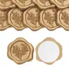 Sello de cera FORYOU de bronce antiguo transfronterizo, producto terminado, pegatina vintage para sellar sobres, sello de cera en relieve para diario DIY