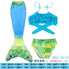 Traje de Baño de Sirena 2025 Modelo Nuevo para Niñas Mayores, Traje de Baño de Dos Piezas Estilo Princesa con Falda para Estudiante de Primaria con Cola de Sirena