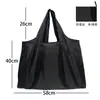 Stock Listo de Fábrica Gran Capacidad Impermeable Plegable Ecológico Portátil Almacenamiento Bolsa Tote de Compras Bolsa de Supermercado