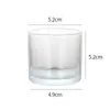 Copo de Vela Transfronteiriço Copo de Vela Espesso Simples Copo de Vidro Transparente para Aromaterapia Ornamentos de Fragrância para Casa Suporte de Vela para Ambiente
