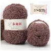 Hilo Suave de Coral Fleece Apto para la Piel, Hilo de Toalla Esponjoso de Tres Hebras, Bufanda Tejida a Mano para DIY, Hilo Grueso