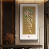 Porta Feliz Entrada Pintura Decorativa Nova Edição Vertical Chinesa Significando Boas Flores e Pássaros Pintura Suspensa Corredor Corredor Murais de Alto Nível Sentido