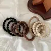Diadema de pelo de frijol estilo coreano, simple, alta elasticidad, duradera, que no daña el cabello, para coleta alta, cabello grueso, cuerda para el pelo, bola, accesorios para el cabello del cuero cabelludo