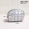 Bolsa de Maquiagem Multifuncional de Cor Sólida Bolsa de Higiene Pessoal de Viagem Grande Capacidade Grade de Esponja Compartimento para Ferramentas de Cosméticos Bolsa de Armazenamento