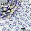 10*14mm Azúcar de Roca Largo Rectángulo Punta Inferior Diamante para Uñas Punto Explosivo Diamante de Punta Inferior Popular Popular Decoración para Uñas al por Mayor