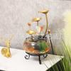 Adornos creativos de agua circulante para pecera pequeña, decoración de la suerte para el hogar, sala de estar, escritorio, oficina, paisaje acuático, adornos pequeños