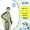 Impermeable desechable de mayor grosor transparente escénico para turismo al aire libre poncho al por mayor para adultos y niños jersey portátil