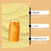 Viareline Transfronteriza Cúrcuma Vitamina C Purificante Barra Limpiadora de Maquillaje Suave Limpiador de Maquillaje Portátil Hidratante Limpiador Facial de Maquillaje